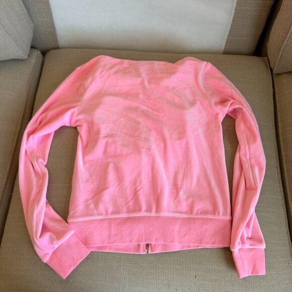 NWT Y2K Juicy Couture Velour Tracksuit Hoodie & Pants Set Small Pink Rhinestone - Picture 10 of 10